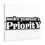 Make Yourself A Priority - Wrapped Canvas Print