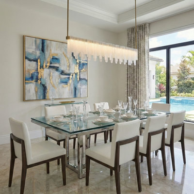 Roselle Linear Island Pendant - Legacy Brass