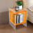 2 Tiers Acrylic Bedside Table With Open Storage Shelf-1640805791