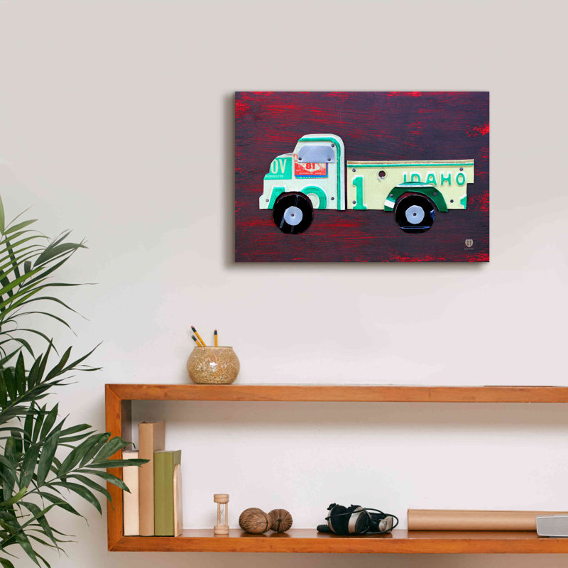 «Pickup Truck» Epic Graffiti par Design Turnpike, estampe numérique sur toile, 18 po x 12 po