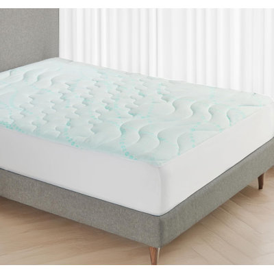 Cooling Mattress Pad, 3-zone Quilted Mattress Pad, Non- Slip Soft Bed Mattress Pad, Deep Pockets Fit 8-20 Inch Mattresses