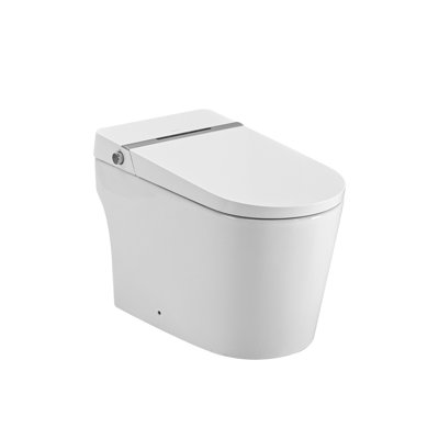 Smart Toilet Smart Bidet Toilet With Remote Control And Auto Open/Close Pumpassisted Flush Foot Sensor Operation Warm Water Heated Seat Air Dryer Cupc Certificated