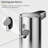  Aroma 9 Fl Oz Automatic Liquid Soap Dispenser, Rechargeable & Water-Resistant For Kitchen And Bathroom With Adjustable Soap Dispensing Volume Control (Chrome Metallic)-129007984