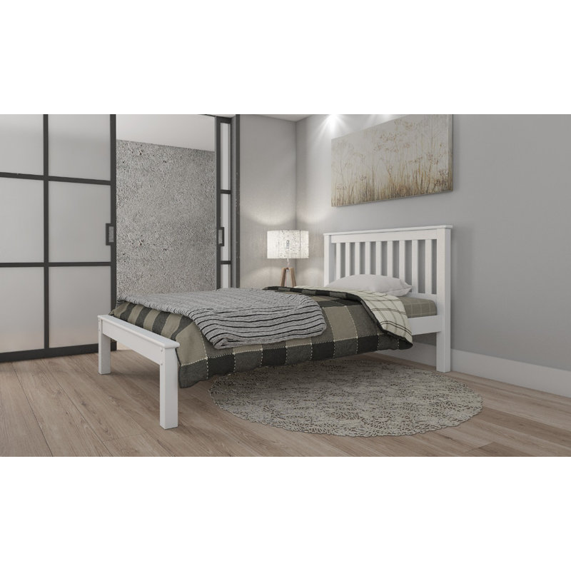 Rhoads Solid Wood Bed, Double (4'6), White