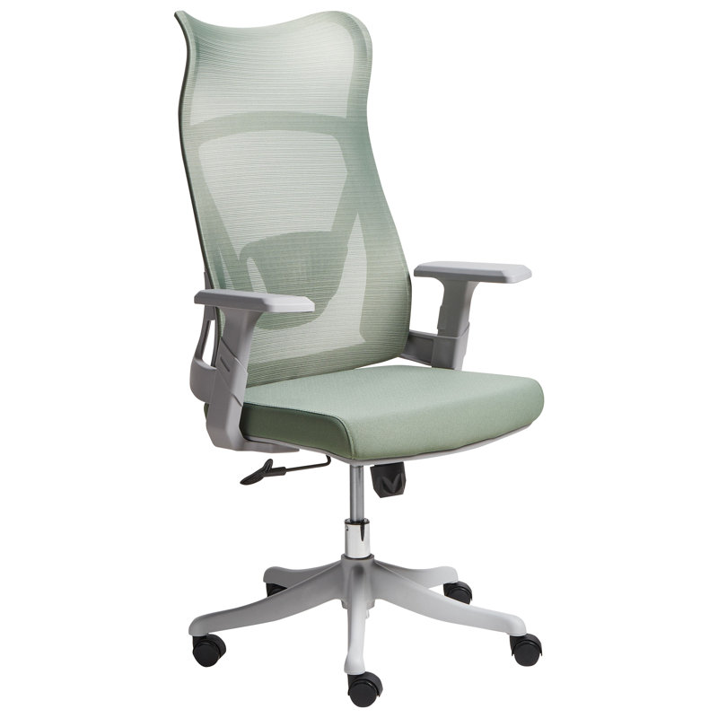 Office Chair Swivel BARD Fabric, Grey, Green