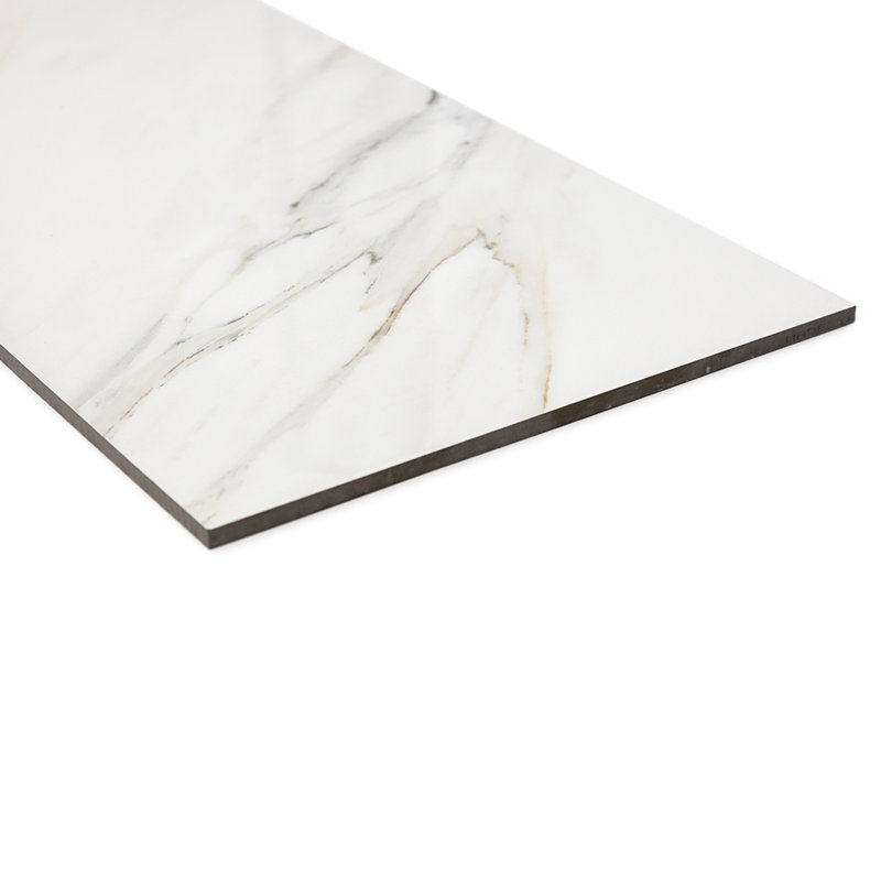 Carreau en porcelaine dorée Calacatta 12 po x 24 po Monarch Oro Borghini, Borghini mat