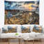 Plage, plage, rocher, bord de mer africain, tapisserie panoramique-28509541