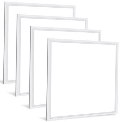 4 Pack Of 2x2 Ft Led Troffer Panel Light,45w With 5800 Lumens,5000k White Color,dimmable 0-10v,fit In For 2x2 Ceiling Tile Grid