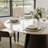 Vera 5/7 Pieces Modern Dining Room Sets, Pre-Assembly Round Dining Table Sets, Glossy Sintered Stone Tabletop Kitchen Dining Table Set With PU Upholstered Chairs-1610133268-1582342090-1582342088