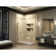 Unidoor Plus 44" W x 34.375" D x 72" H Frameless Pivot Rectangle Shower Enclosure with Fixed Panel