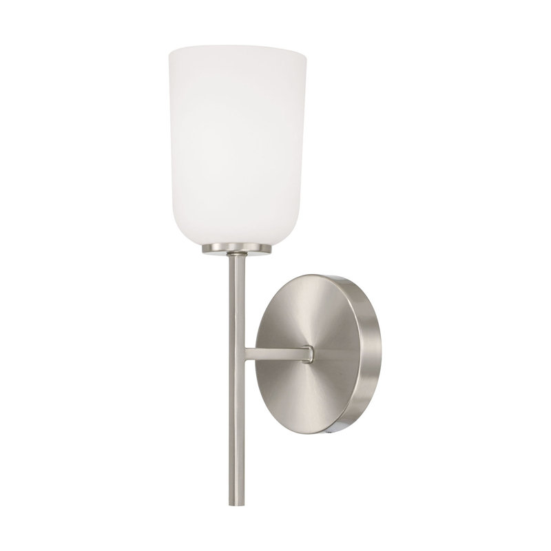 Kiryn Armed Sconce, Brushed Nickel