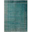 Tapis décoratif turquoise en laine de conception unique noué à la main des années 1980 6 pi 11 po x 10 pi 2 po Bonucci