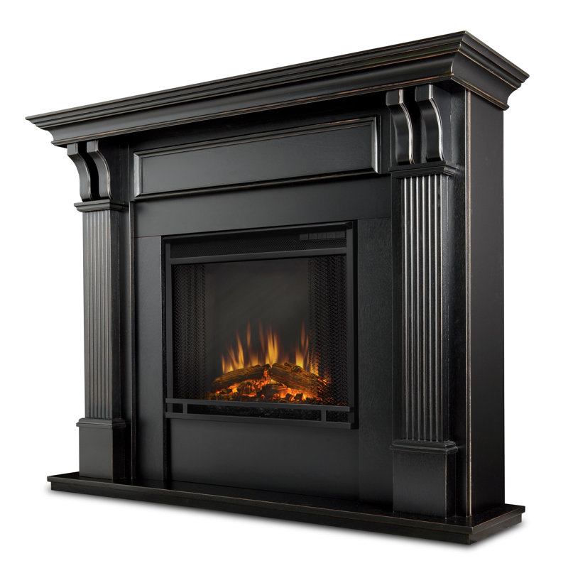 Ashley 48" Electric Fireplace by Real Flame, Black Wash