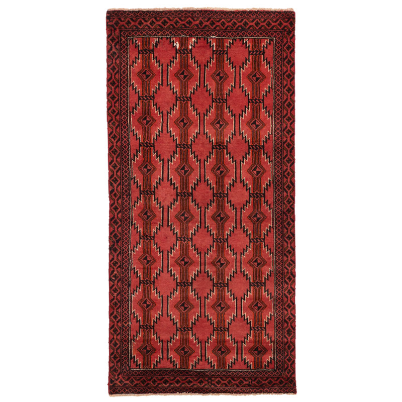 Teimani Red Rug 3'3" x 6'11"