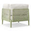 Patio Deep Seating Corner Chair With Cushions