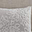 Ensemble d'édredon 3 pièces en chenille de coton gris chaud / blanc-129988490-129988491