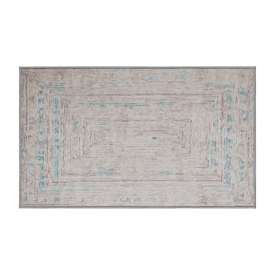 Machine Washable Gray Area Rug
