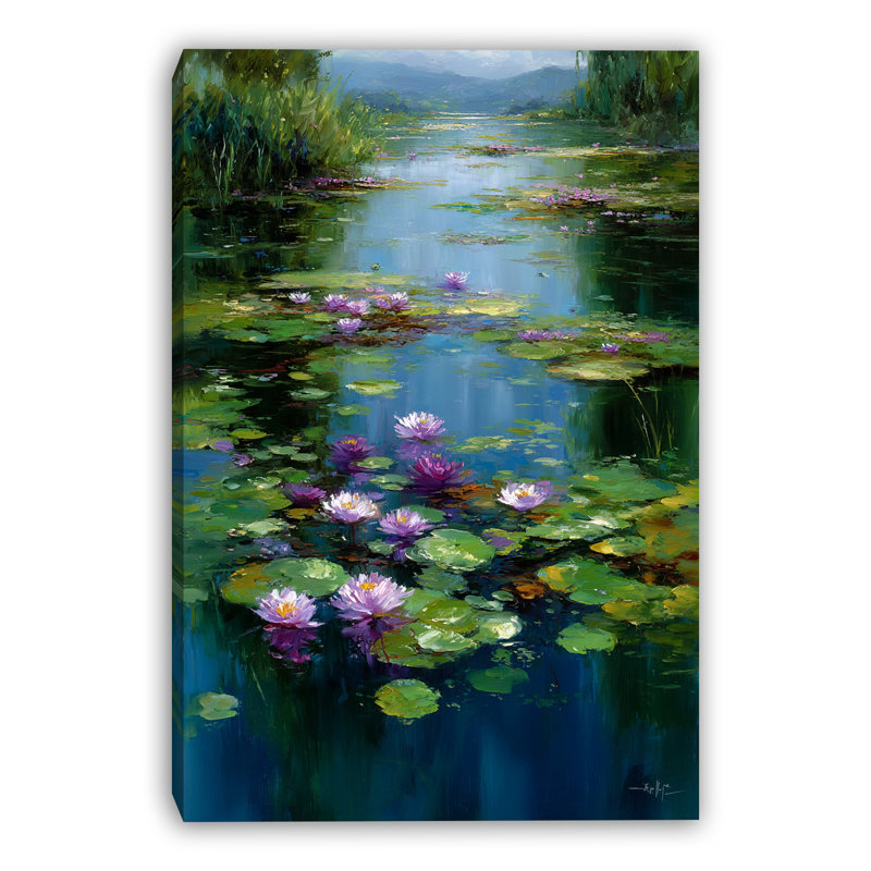 River River Passage, art mural sur toile tendue, H 48 po x l 32 po x P 1,5 po