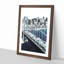 San Francisco Oakland Bay Bridge Abstract - Picture Frame Graphic Art Print-56864400-56864401