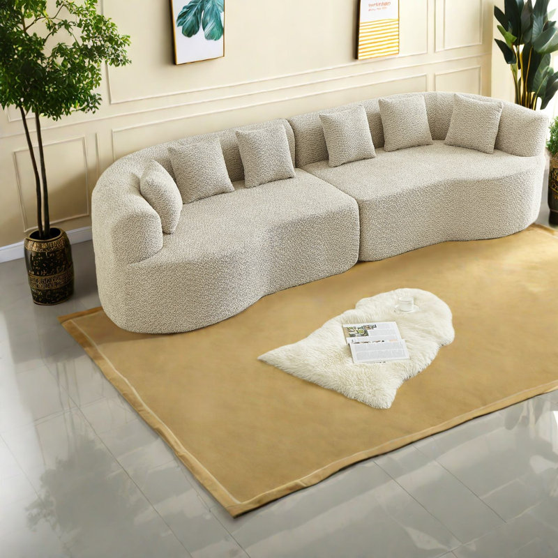 Canapé modulaire en chenille 111,5 pouces Compression Cloud