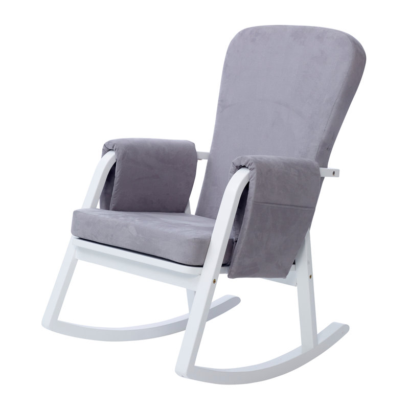 Dursley Rocking Chair - Blush Pink, Grey
