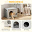 Cat House Stackable Pet Shelter with Removable Cushion