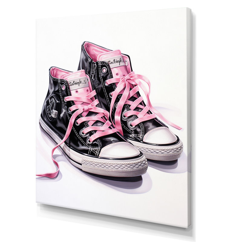 Espadrilles roses Gilham Fashion Obsession V - imprimé, Toile tendue, H 44 po x l 34 po x P 1,5 po