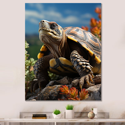 Turtles Journey Portrait, reproduction d'art sur toile