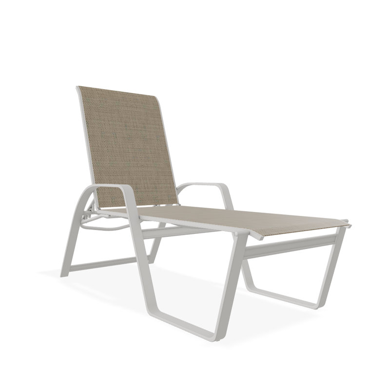 Holna Outdoor Rust-Resistant Metal Chaise Lounge
