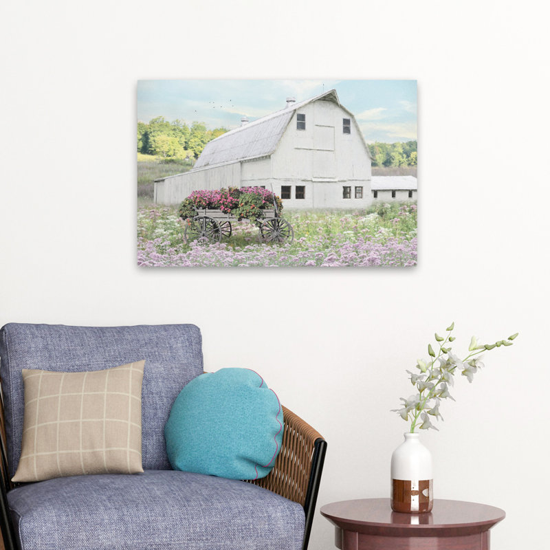 Fin de l'été - Photographie contemporaine d'art de grange à la ferme, H 16 po x l 24 po