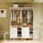 79" Freestanding Closet System with 3 Drawers and Side Open Cubbies