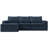 Boneless 106.7" Modular Sectional Sofa with Deep Seat, Upholstery L Shaped Cloud Couch for Living Room, 3-Seater Modern Boneless Sofa with Movable Ottomans, Removable Cover, No Assembly Required-1087487034