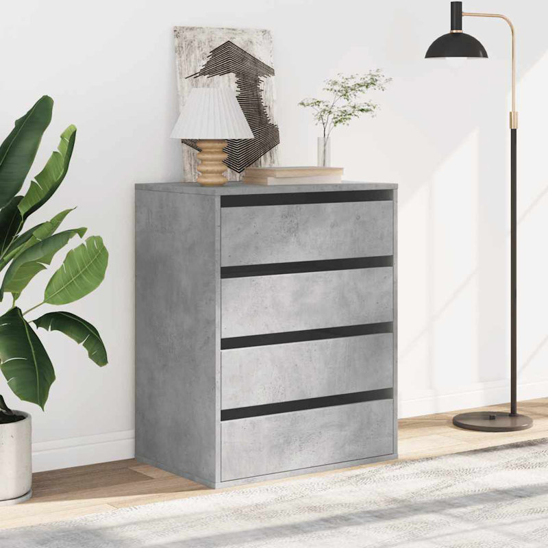 Staika Standard Accent Chest, 76cm H x 60cm W x 41cm D, Concrete Grey