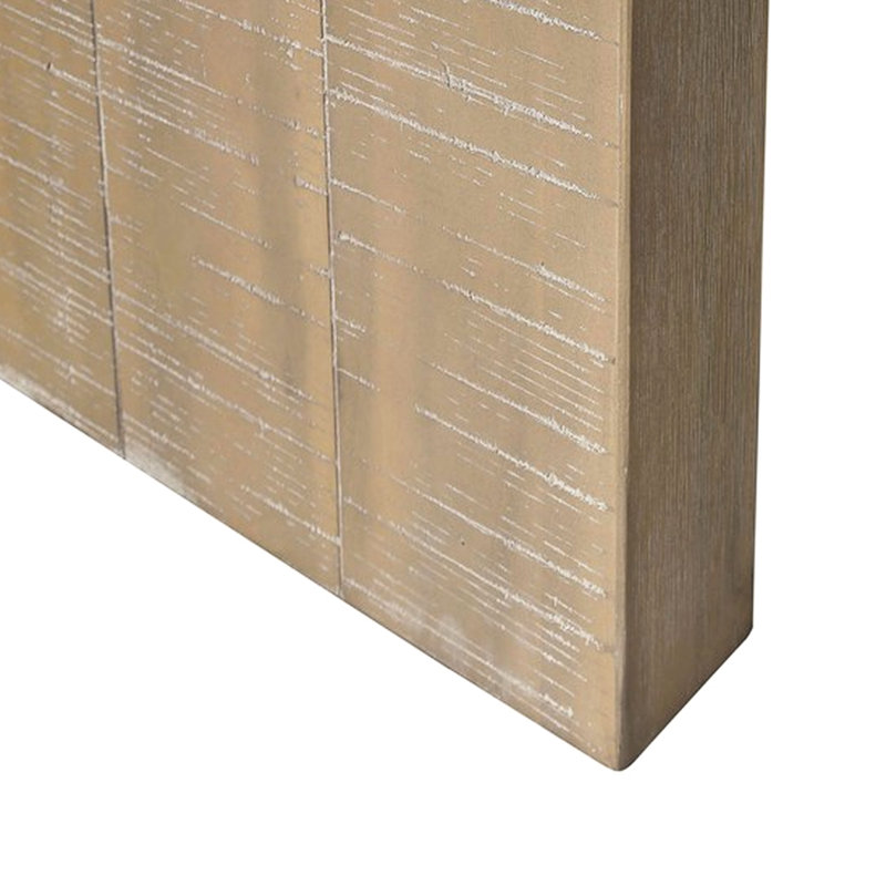 Console en bois massif 54 po, touche moderne, couleur blé récupéré, pour divers finis de pièces, styles variés