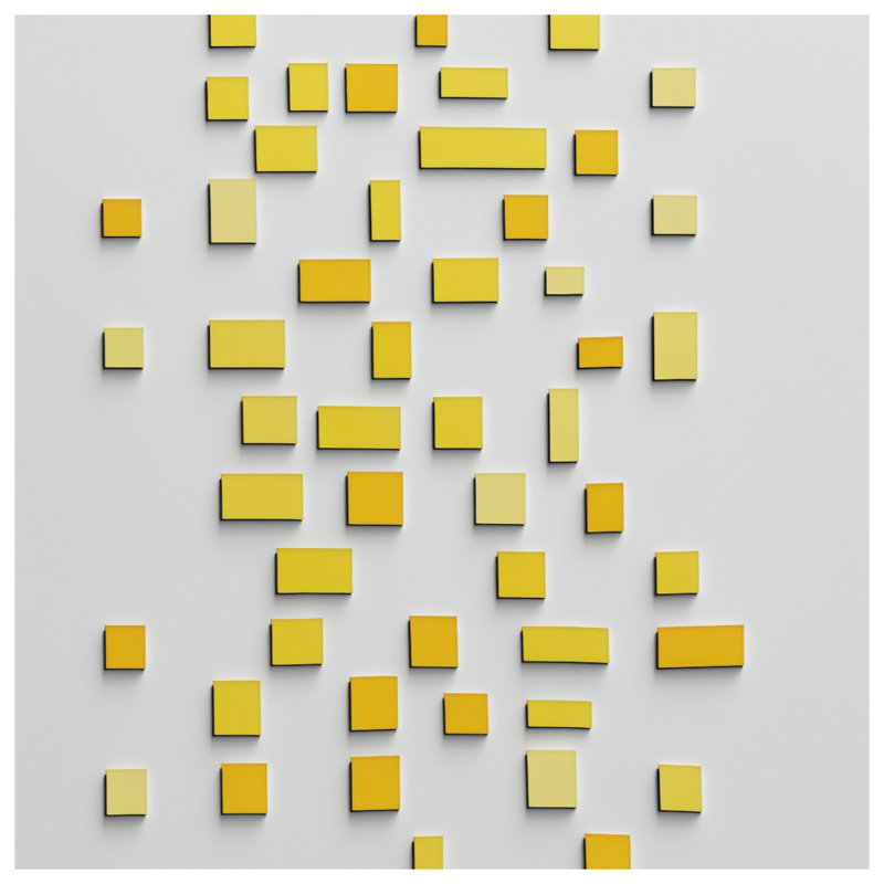 Édredon jaune à formes rectangulaires, Twin