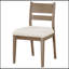 Ensemble de 2 chaises d'appoint en bois gris Modern Farmhouse, durables et confortables