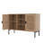 47.24" Sideboard Buffet Cabinet, Chevron Cutout Door Storage Credenza with Adjustable Shelves, Multifunctional Accent Cabinet for Entryway, Dining Room, Living Room TV Console-418716227