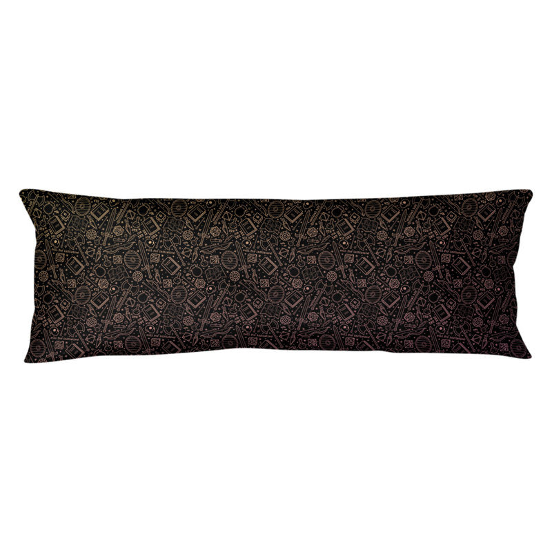 Valerton Polyester Pillow, Black, Aaden