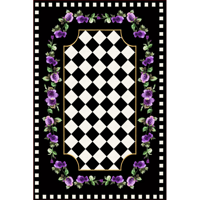 Premium Woven Carpet, 5.9 x 9.2 ft, 100% Polyester, 650 g/m² | Antibacterial, Non-Slip PVC Underside, 0.3 in Pile Height | Machine Washable, 3D Digital Printing | Perfect for Living Room, Bedroom, & Office Decor