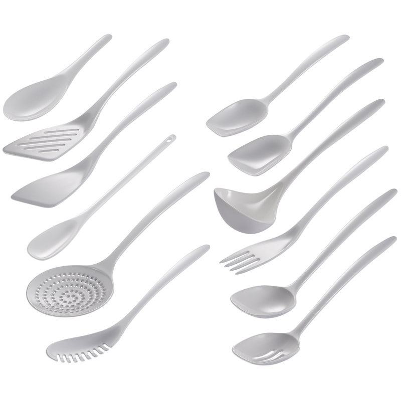 Ensemble d'ustensiles de cuisine 12 pièces Hutzler, blanc