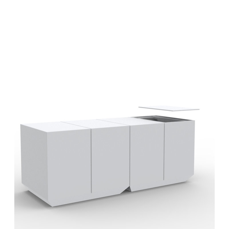 Vela Catering Bar with Bucket, White