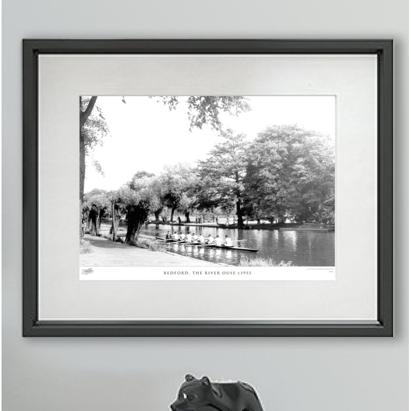Bedford, The River Ouse C1955 - Single Picture Frame Print, 60cm H X 80cm W x 2cm D