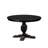 5-piece Dining Set consists of a wood table and 4 Light Beige Polyester Fabric dinner chair with Button Tufted Back - Sand Blasted Black-1199875835