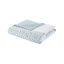 Courtepointe Seersucker avec coussin décoratif et literie de chambre à coucher de 4 pièces, option moderne