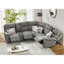 6 - Piece Cushion Back Power Reclining Sectional With Adjustable Lumbar Support & Headrest-100818621