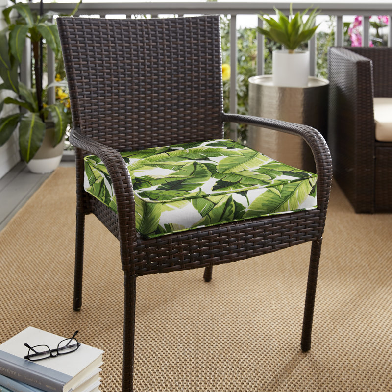 Outdoor 3'' Chair Cushion Seat Cushion, 3" H x 20" W x 20" D