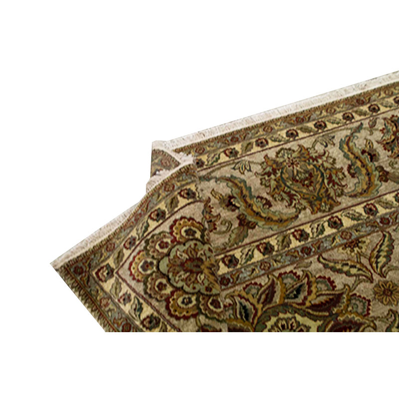 Wool Oriental Area Rug in Camel