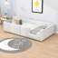 Lit plateforme tapissier avec station de charge
