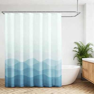 Rideau de douche Ombre Ocean Wave