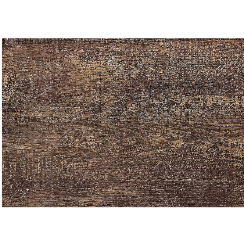 Meuble télé, console, centre multimédia, tiroirs de rangement, salon, chambre à coucher, mélamine brune, métal, Brun